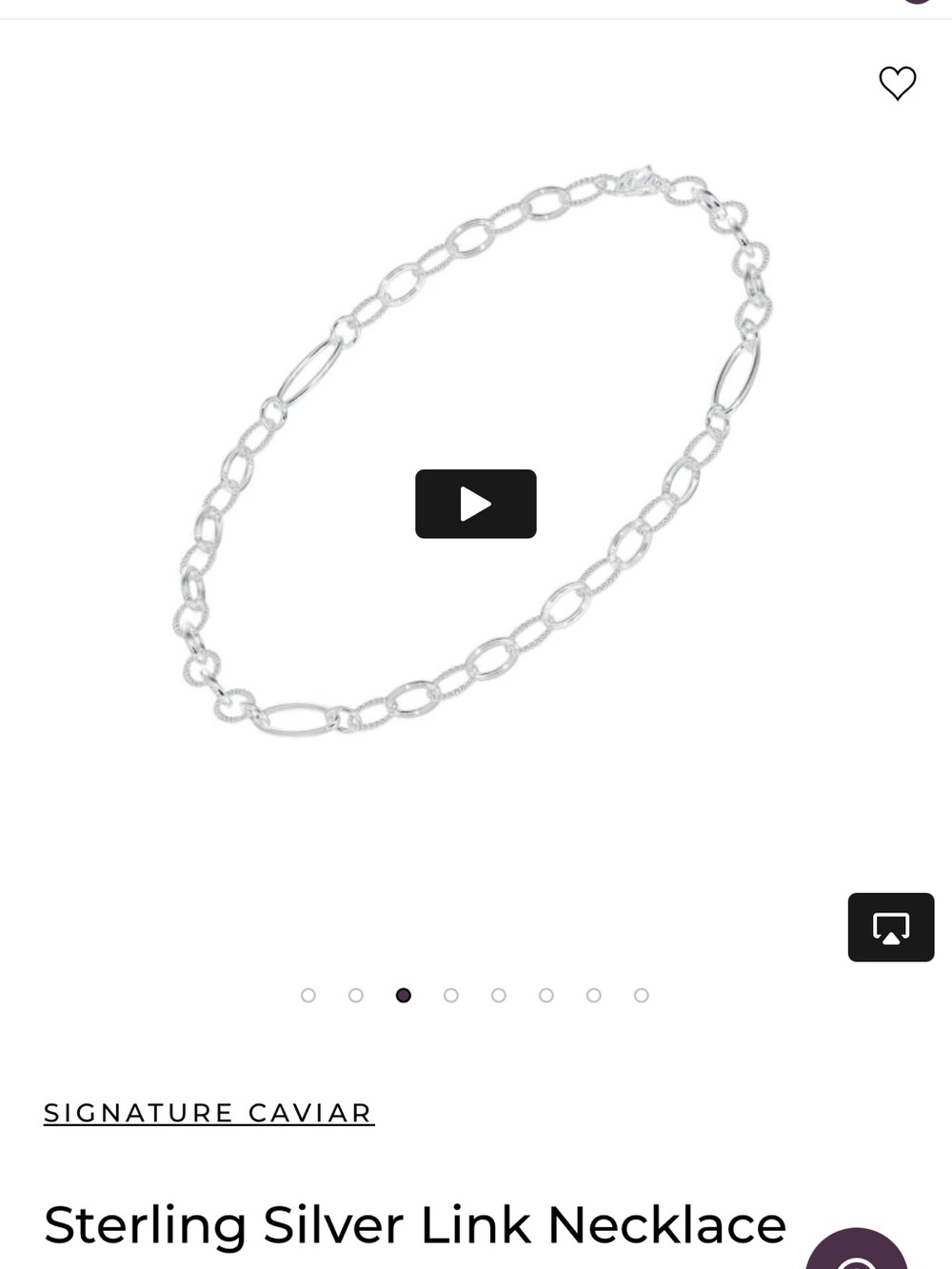 Signature Silver Mixed Link Necklace - Picture 2 of 7